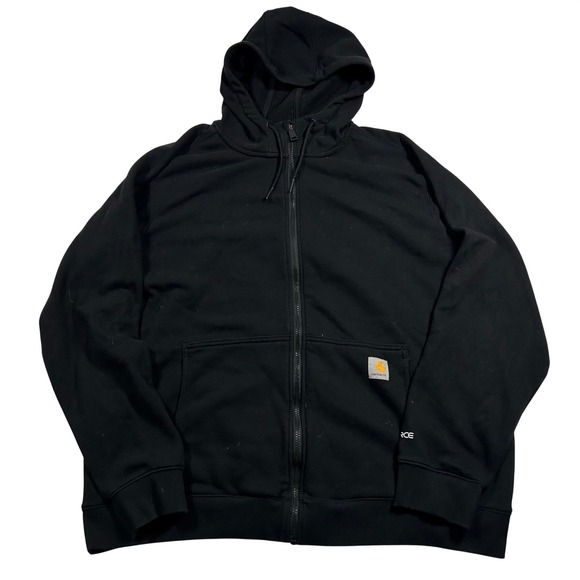 Carhartt Other - Carhartt Force Full Zip Hoodie Mens XL Black Relaxed Fit TS5655-M Sweatshirt